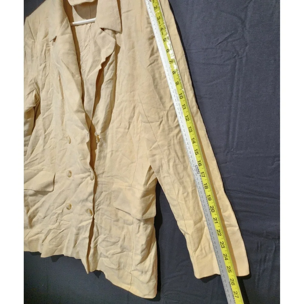 Free‎ People Women's Preppy Casual Blazer Beige Size M